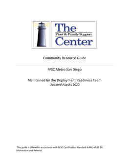 Fleet and Family Support Community Resource Guide