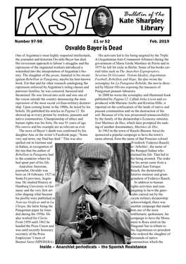 Osvaldo Bayer Is Dead