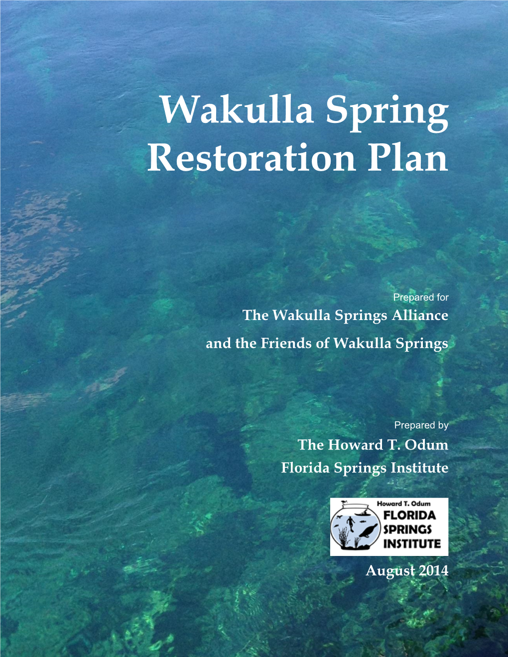 Wakulla Springs Restoration Plan
