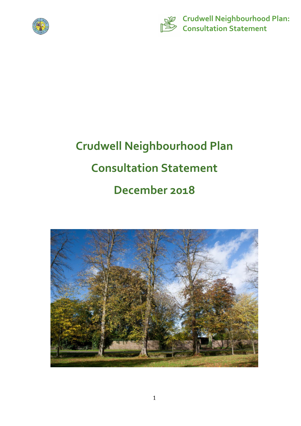 Crudwell Neighbourhood Plan: Consultation Statement