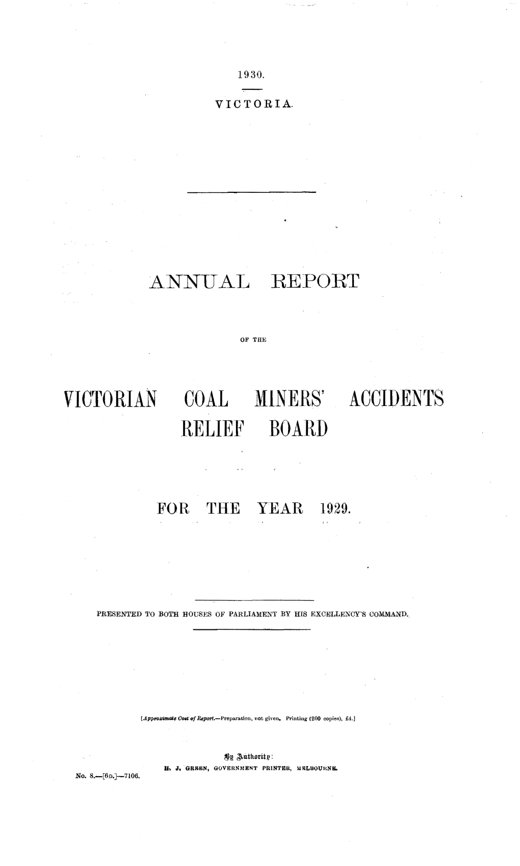 Victorian Coal Relief Miners' Board