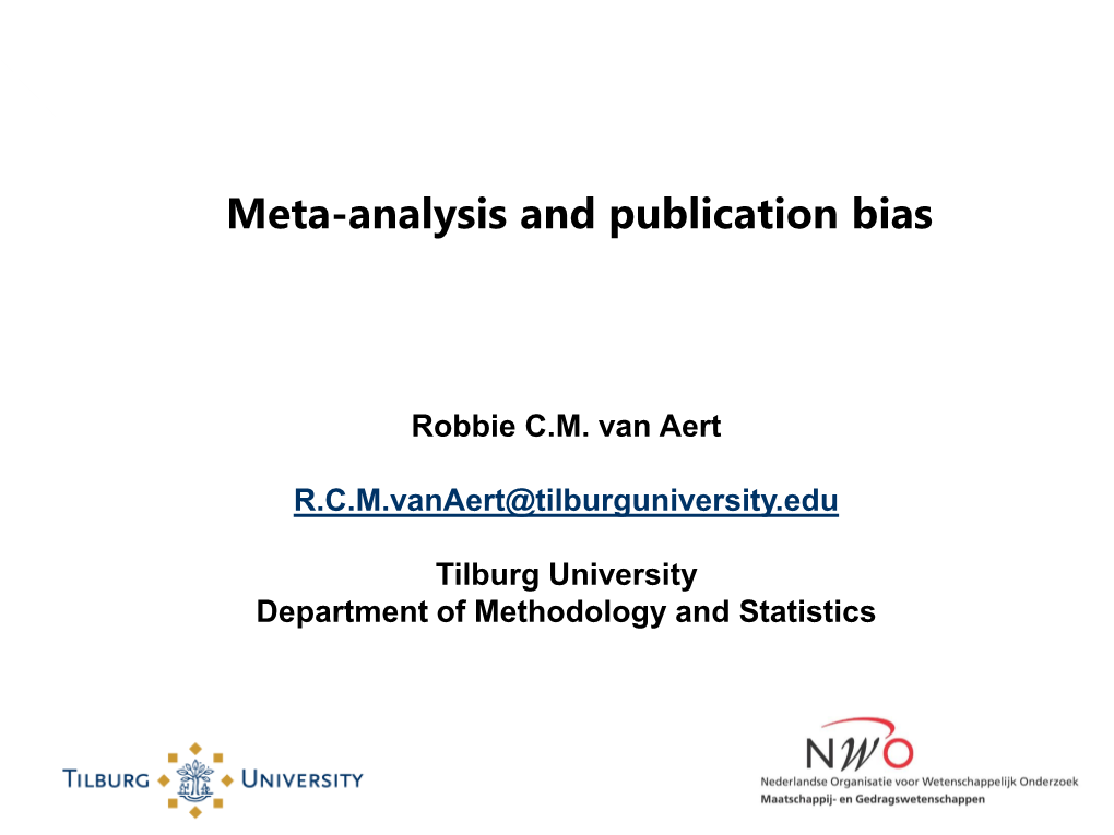Meta-Analysis and Publication Bias