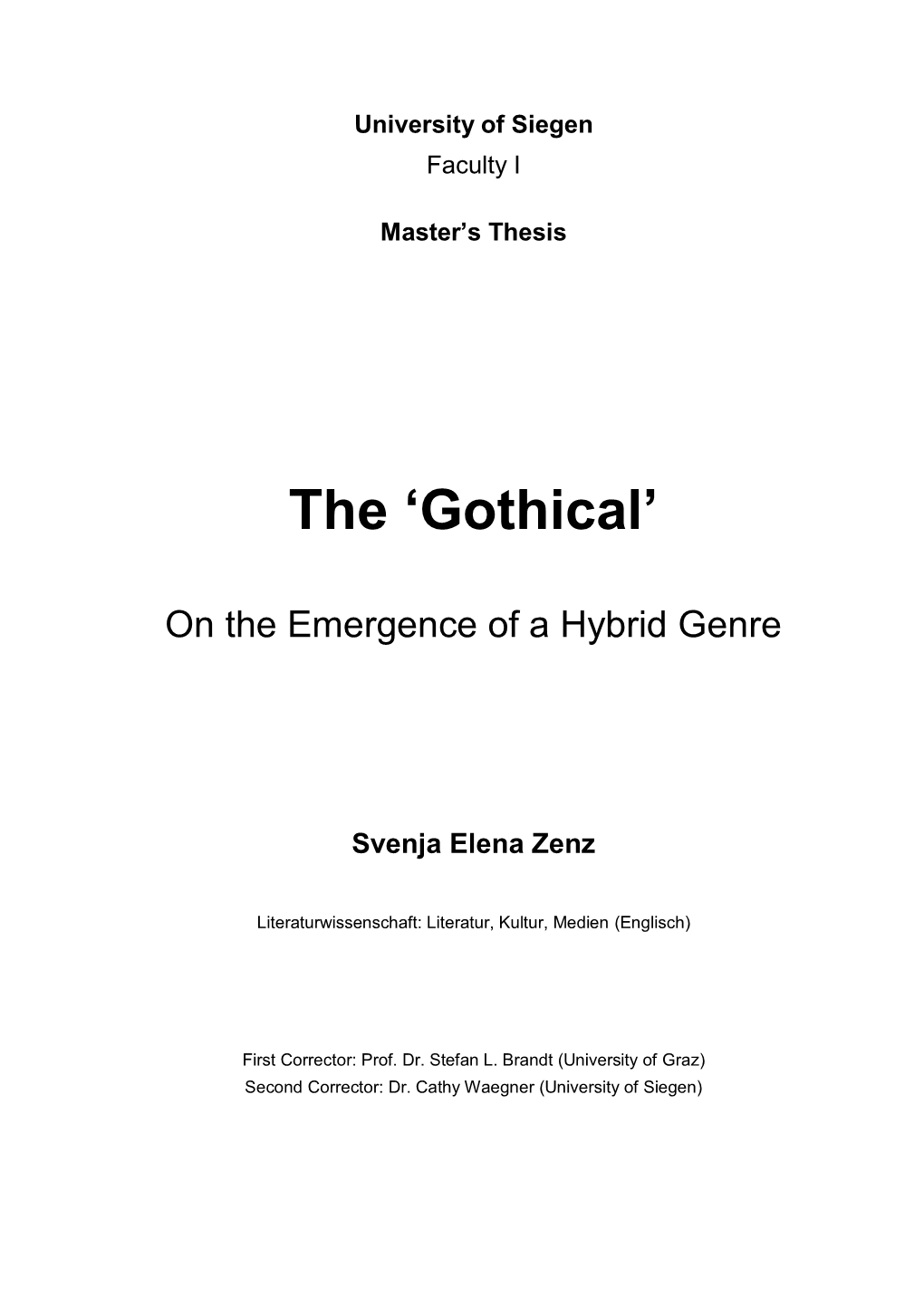 The 'Gothical'