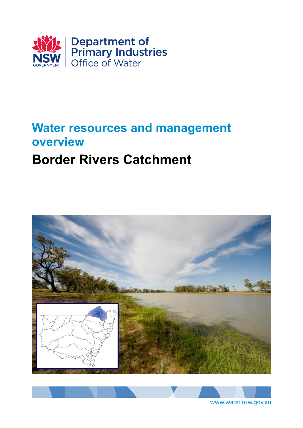 Water Resources and Management Overview Border Rivers Catchment