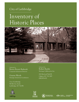 City of Lethbridge Inventory of Historic Places