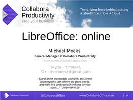 Libreoffice: Online