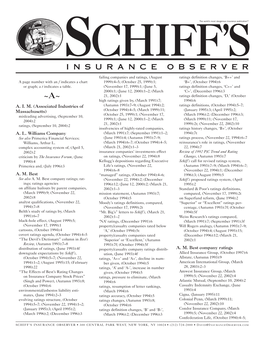Download the Schiff's Insurance Observer Index