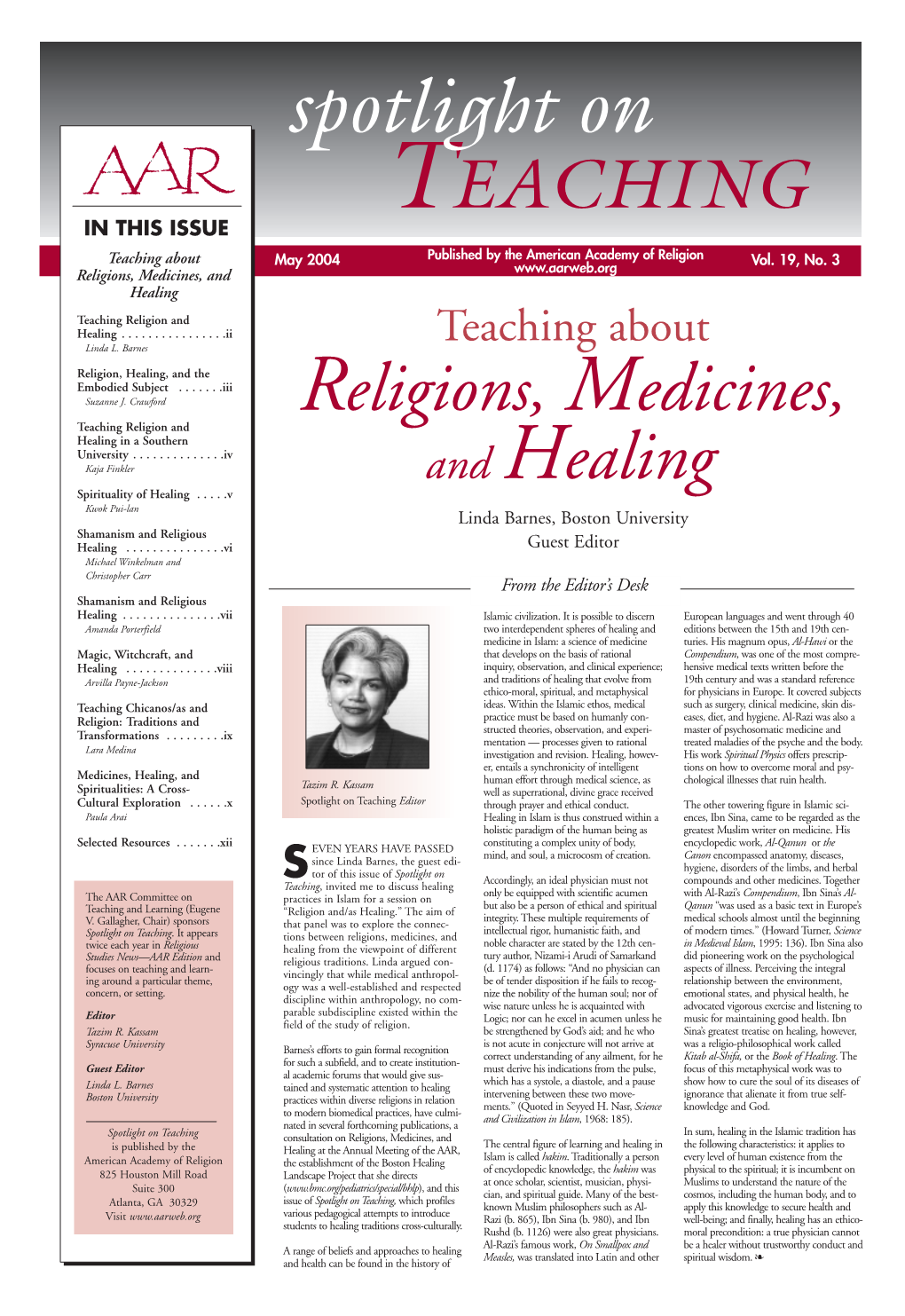 Religions, Medicines, and Healing Consultation of the AAR