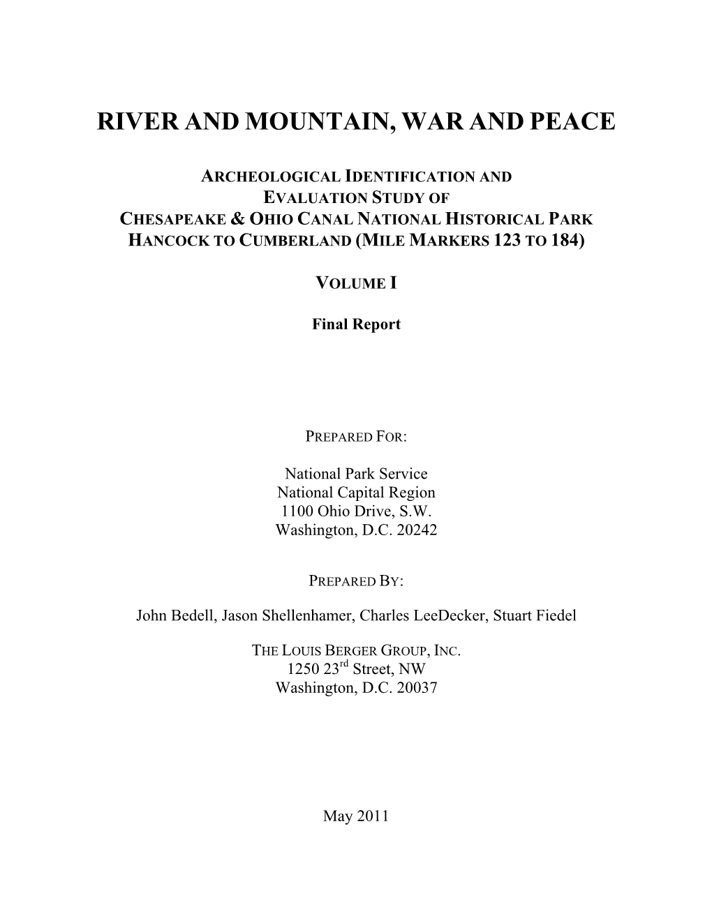 River and Mountain, War and Peace