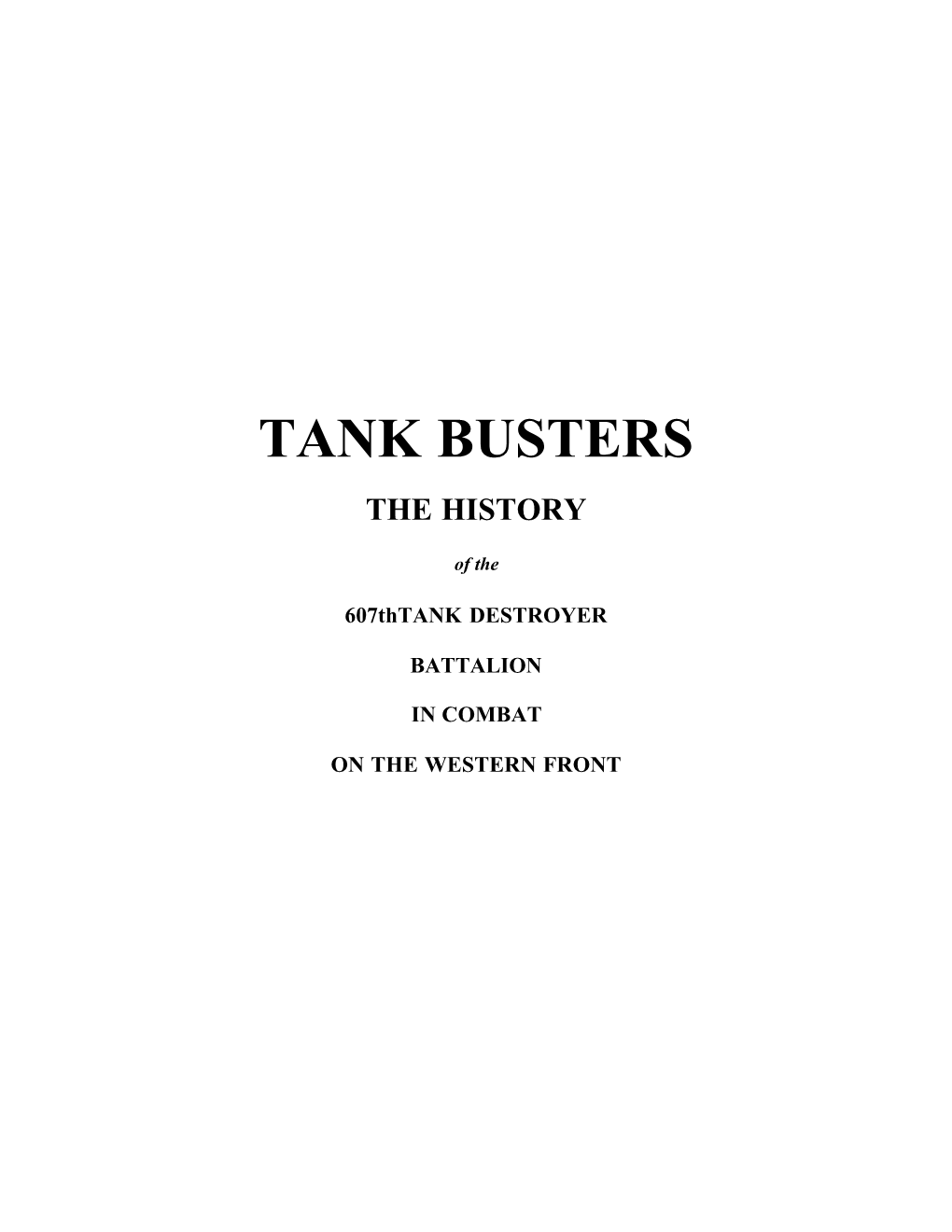 Tank Busters