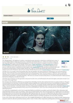 Maleficent Movie Review & Film Summary (2014)