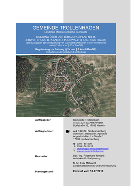 GEMEINDE TROLLENHAGEN Landkreis Mecklenburgische Seenplatte