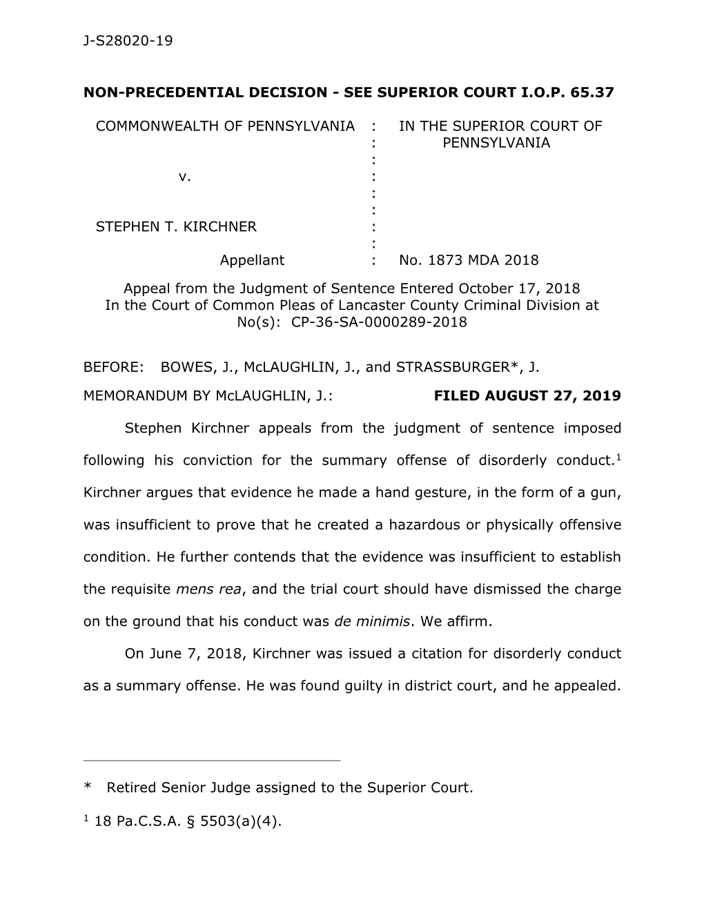 J-S28020-19 Non-Precedential Decision