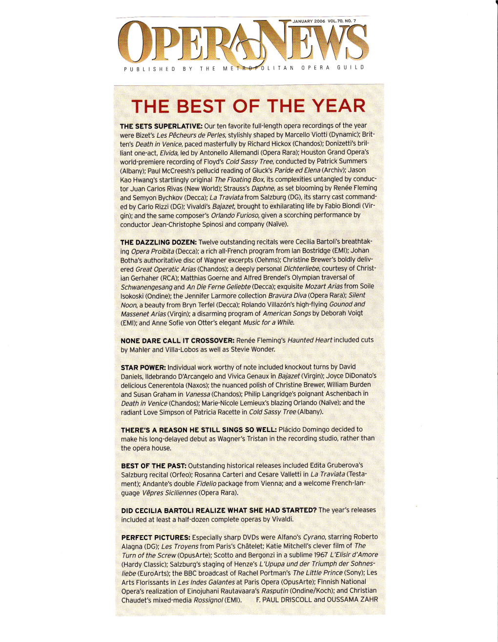 The Best of the Year