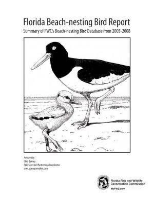 Florida Beach-Nesting Bird Report, 2005-2008