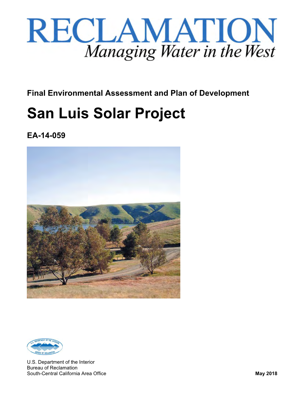 Final EA, San Luis Solar Project