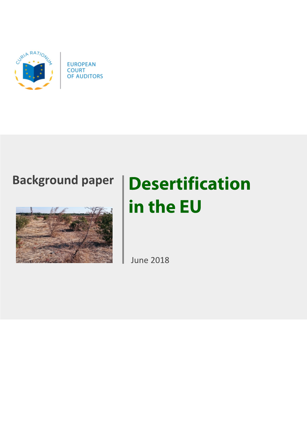 Desertification in the Eu 5