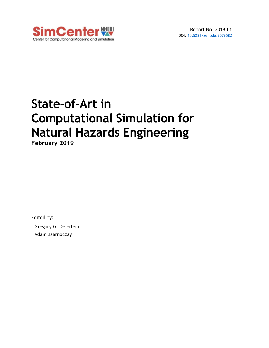State-Of-Art in Computational Simulation for Natural Hazards Engineering February 2019