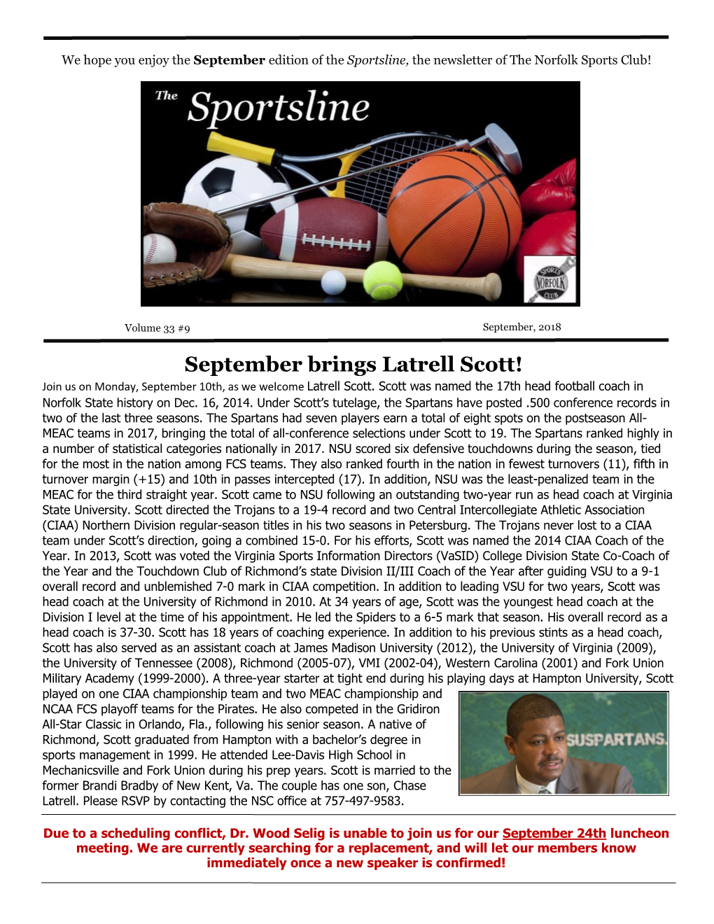 September Brings Latrell Scott! Join Us on Monday, September 10Th, As We Welcome Latrell Scott