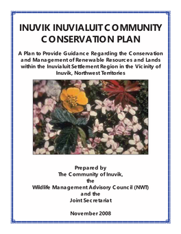 Inuvik Community Conservation Plan