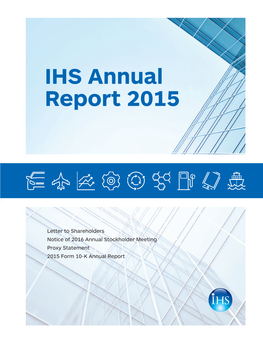 IHS Annual Report 2015