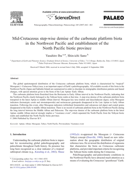 Mid-Cretaceous Step-Wise Demise of the Carbonate Platform Biota in The