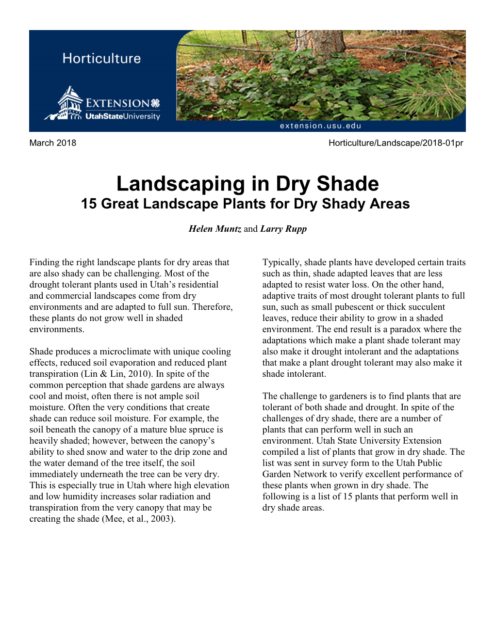 Landscaping in Dry Shade 15 Great Landscape Plants for Dry Shady Areas