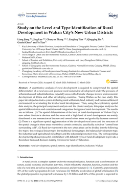 Study on the Level and Type Identification of Rural Development