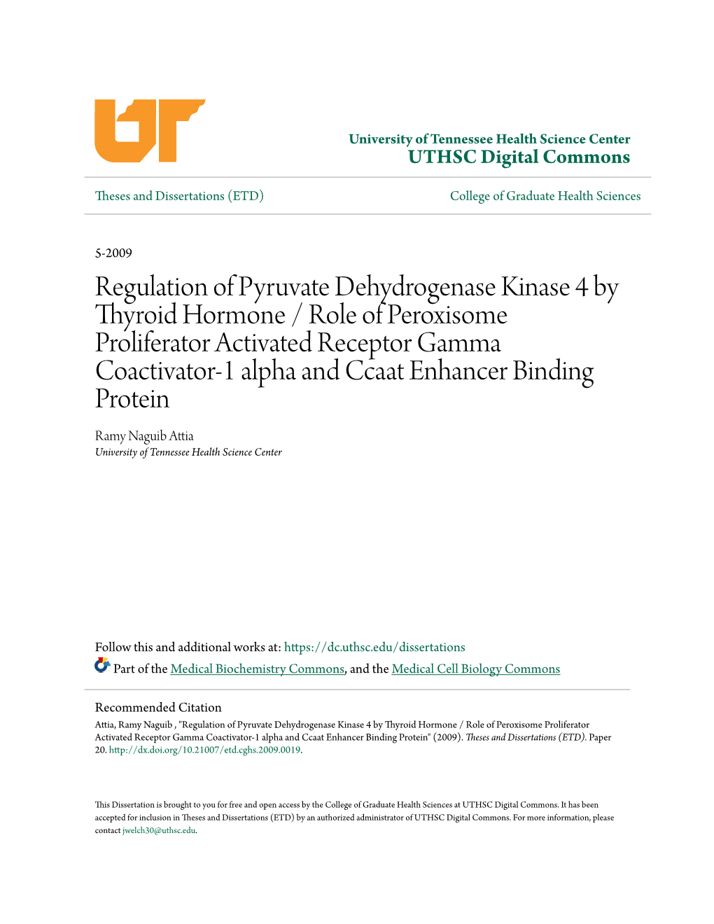 Regulation of Pyruvate Dehydrogenase Kinase 4 By