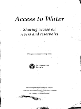 Access to Water Sharing Access on Rivers and Reservoirs