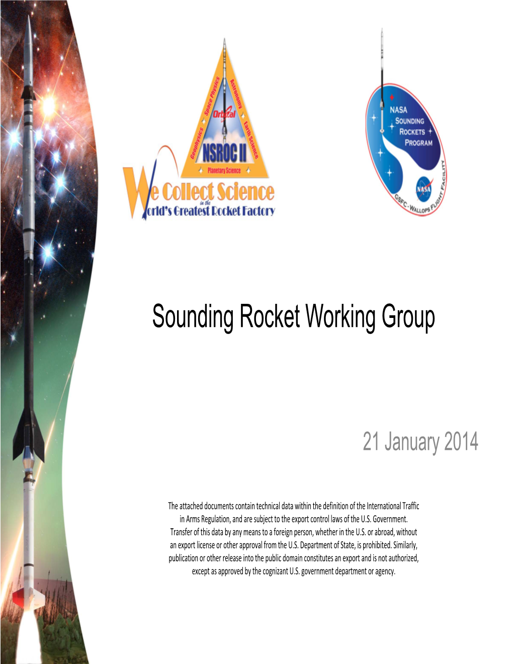 Sounding Rocket Working Group