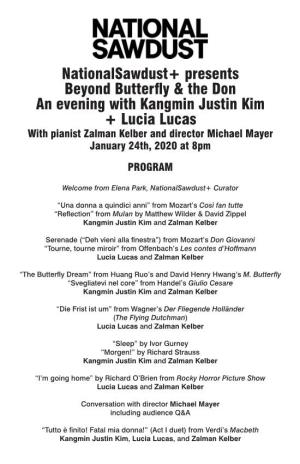 Nationalsawdust+ Presents Beyond Butterfly & the Don an Evening With