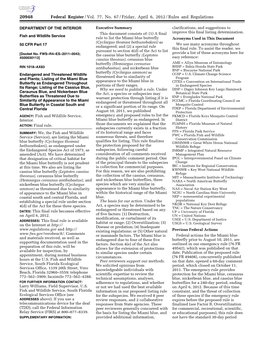 Federal Register/Vol. 77, No. 67/Friday, April 6, 2012/Rules And