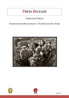 Christmas Truce Press Release