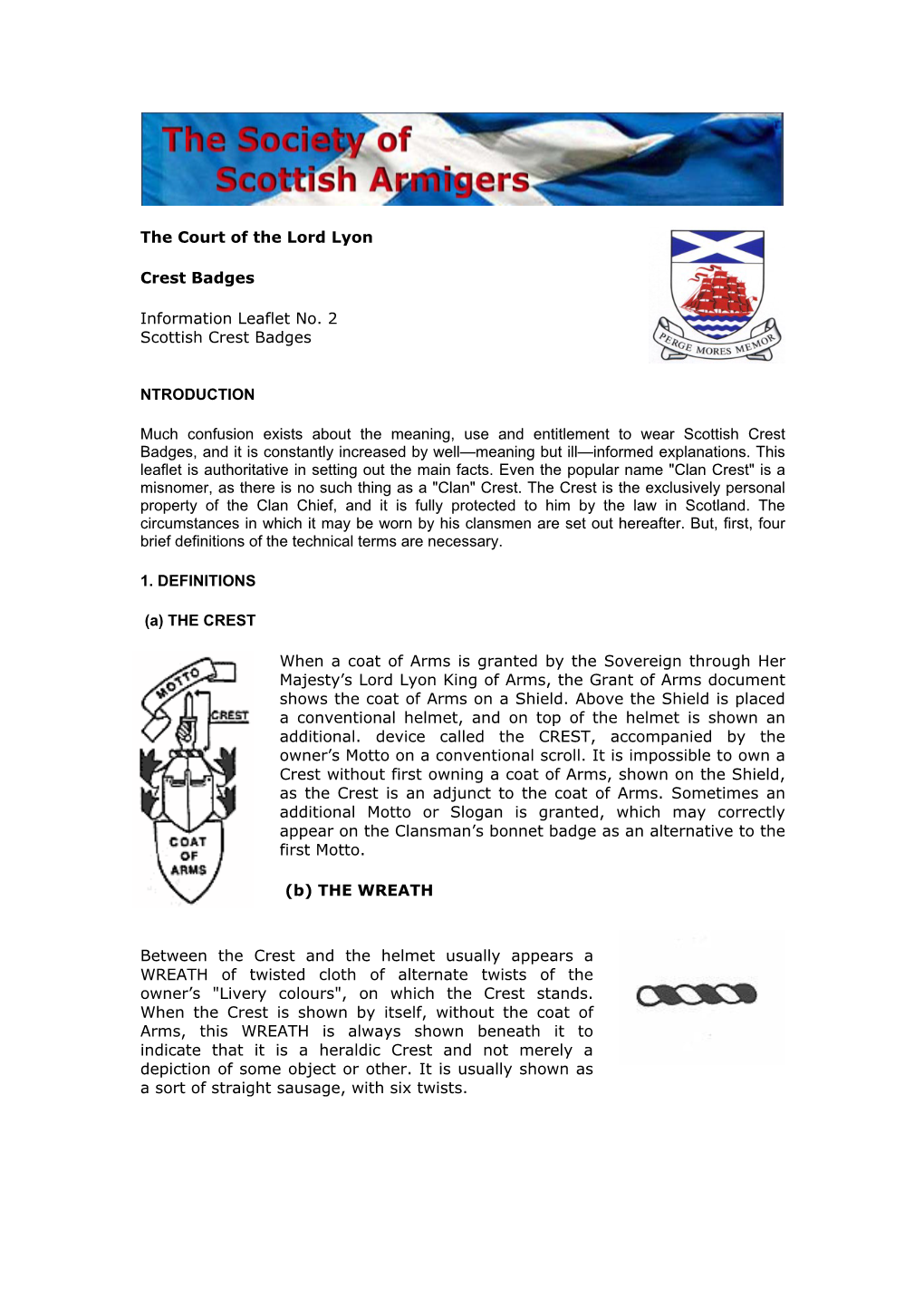 Information Leaflet No.2