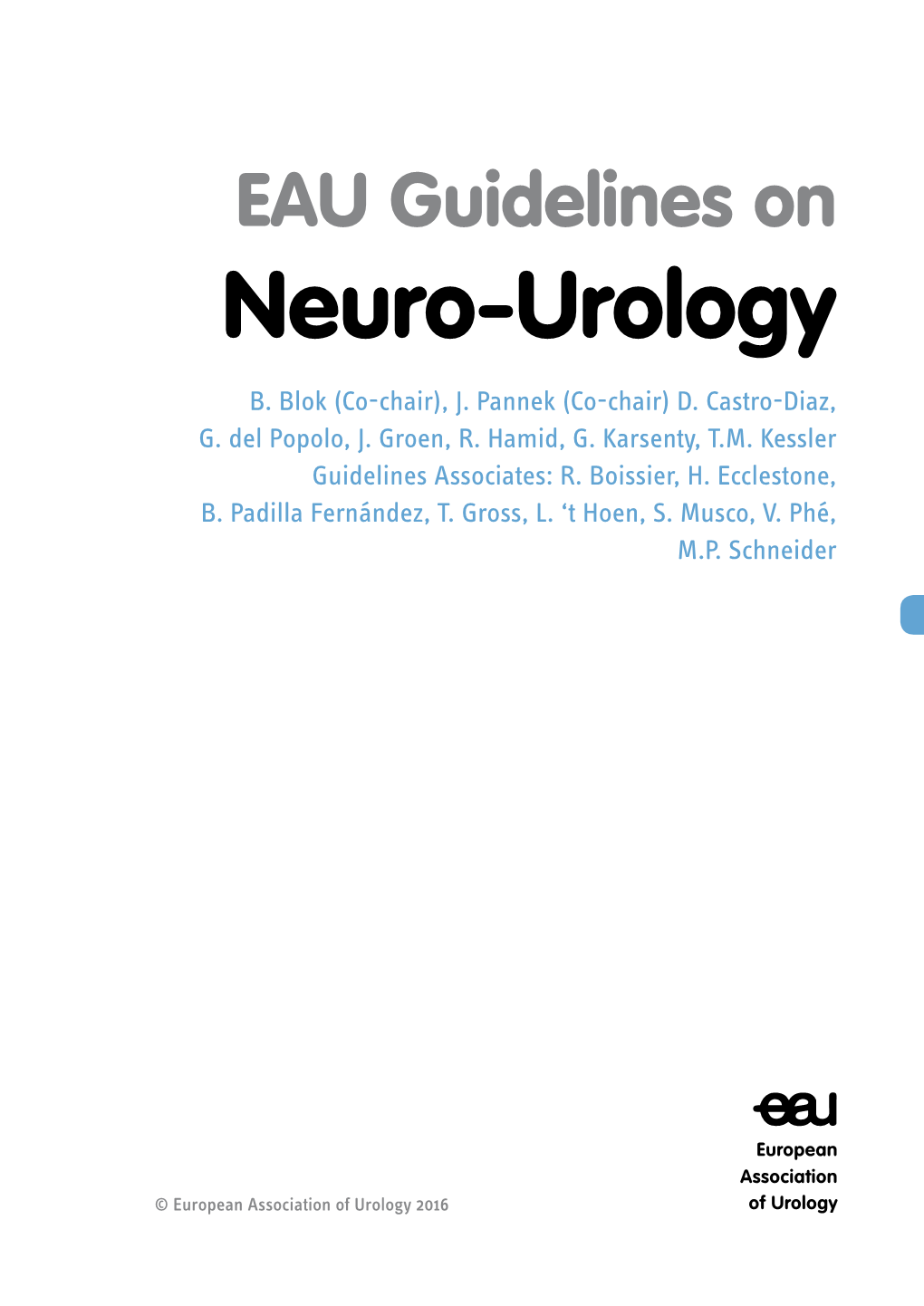 EAU Guidelines on Neuro-Urology