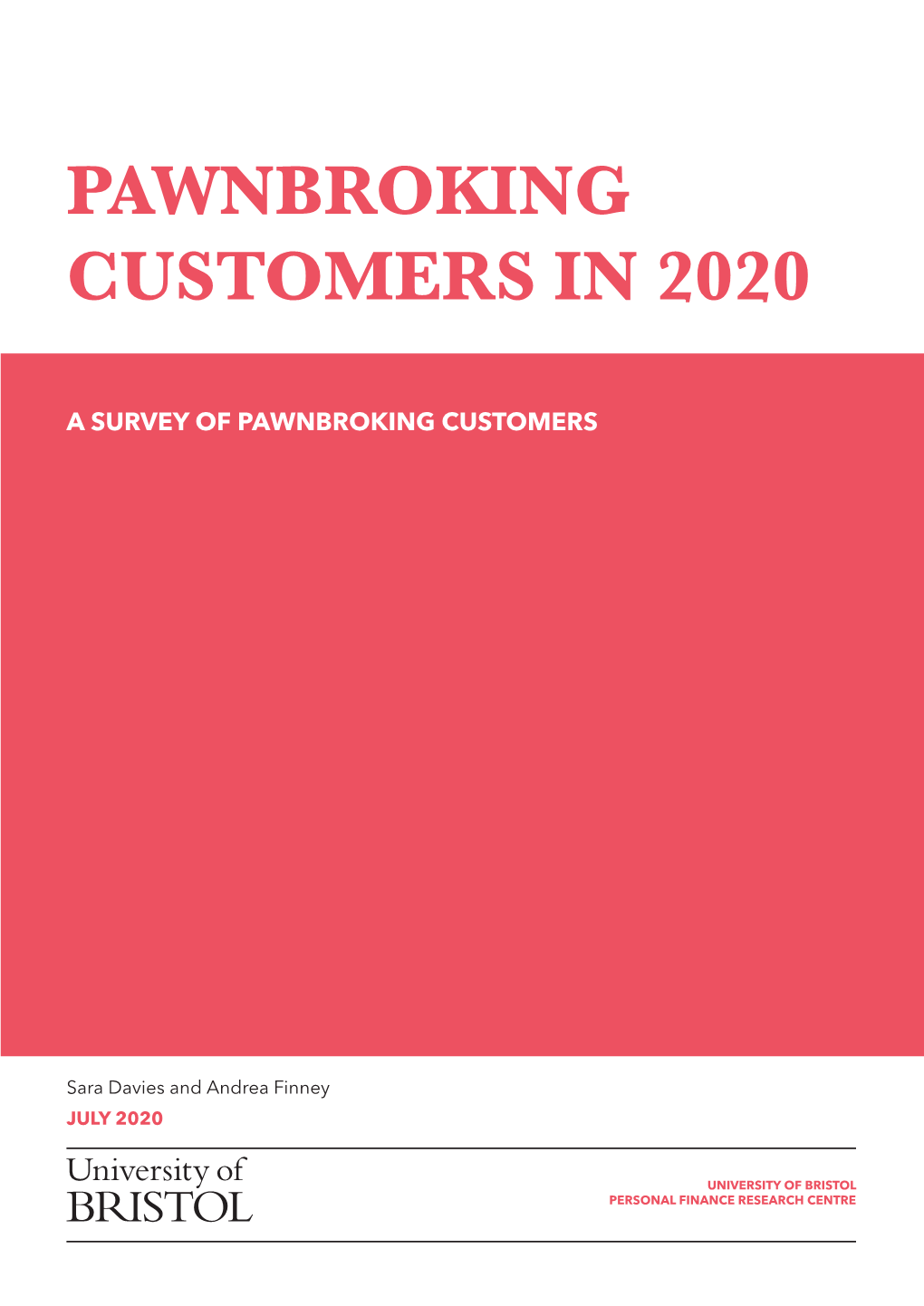 Pawnbroking Customers in 2020