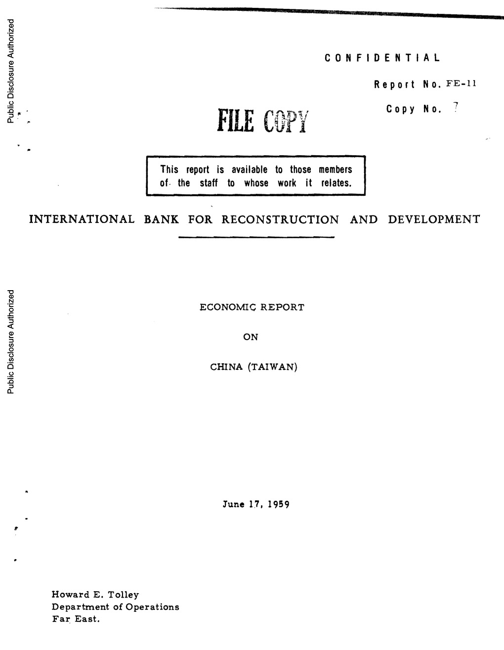 World Bank Document