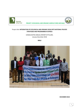Annual Operational Eoa- I Project Report for Mali 2018