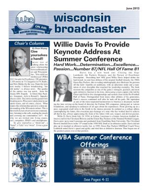 Willie Davis to Provide Keynote Address at Summer Conference