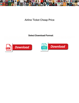Airline Ticket Cheap Price