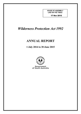 Wilderness Protection Act 1992