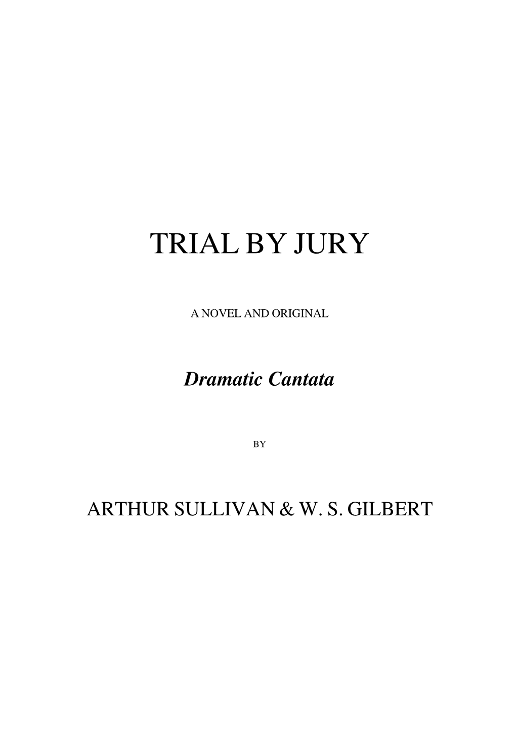 Trial by Jury