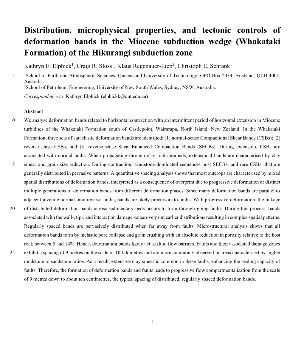 Distribution, Microphysical Properties, and Tectonic Controls of Deformation