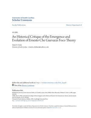 An Historical Critique of the Emergence and Evolution Of