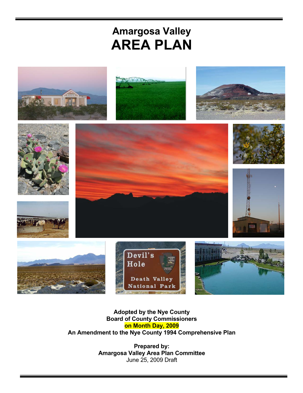 Amargosa Valley AREA PLAN