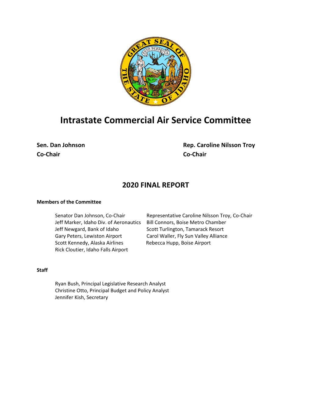 Intrastate Commercial Air Service Committee