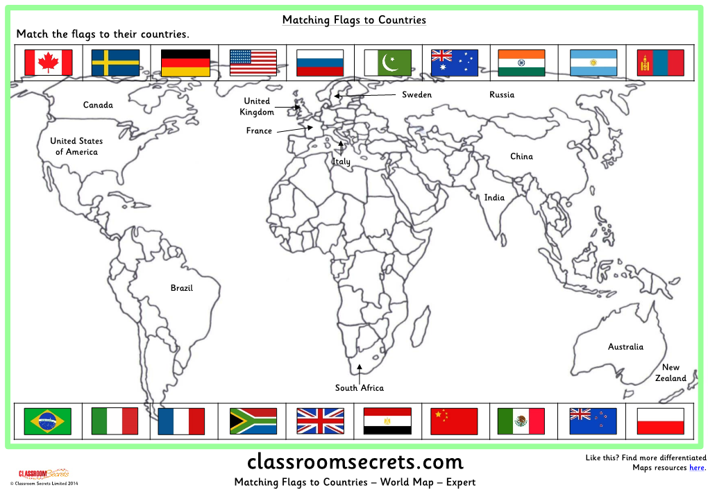 Classroomsecrets.Com Maps Resources Here