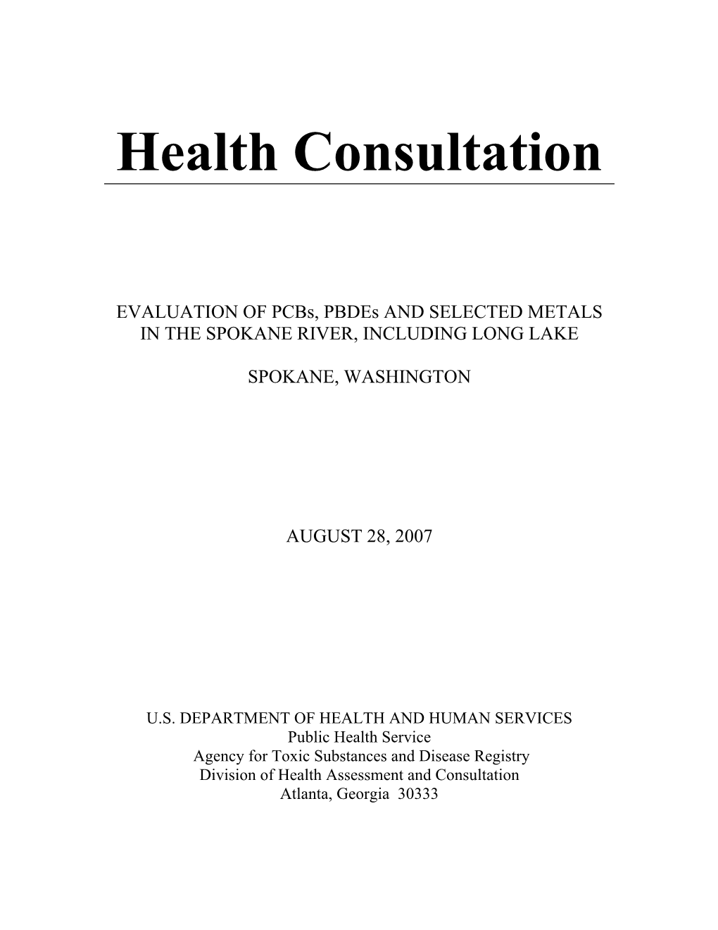 Health Consultation