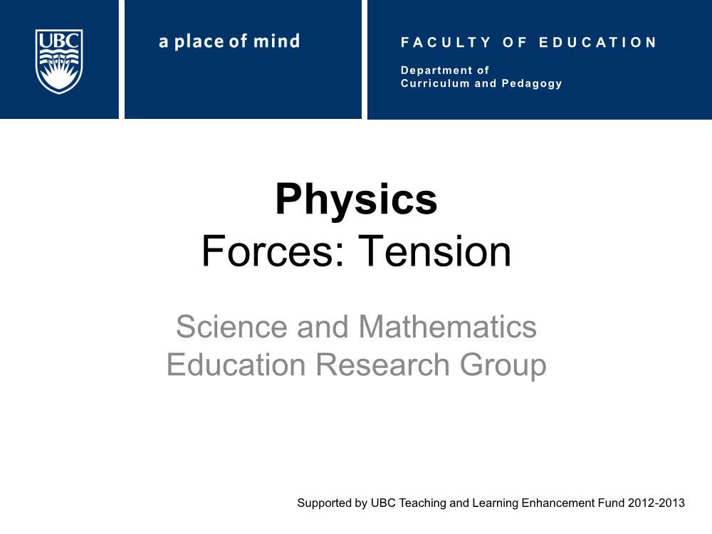 Physics Forces: Tension